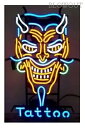 ネオン DEVIL デビル 看板 ガレージ tattoo ヴィンテージ アメリカン雑貨 トラック ハーレー フィギュア ホットロッド US ムーンアイズ 壁掛け ビンテージ タトゥ 刺青 悪魔