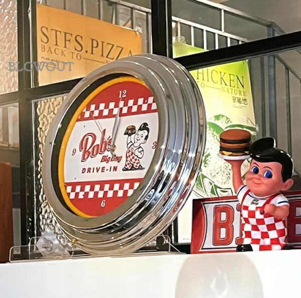 ビッグボーイ Big Boy ネオンクロック 時計 看板 インテリア バイク 車 家具 アメリカン雑貨 BAR カフ..