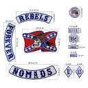 REBELS 1 er MC モーターサイクルクラブパッチ アイロンパッチ チョッパー イージーライダース ヘルズエンジェルス アメリカン ダイナ ソフテイル ツーリング スポーツスター Harley Davidson 81 support Hells Angels ワッペン