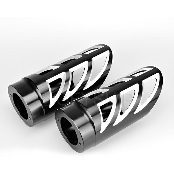 スラッシュカット フロントフォーク ブーツスライダー BLK ハーレー ツーリング ロードグライド ロード..