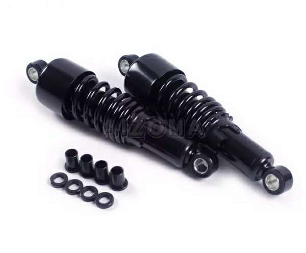 10.5インチショートサスペンション 【適合車種】 Harley Motorcycle Harley Dyna 1991-2016 Rear Suspension Shocks 10.5 Harley DAVIDSON SPORTSTER 1988-2003 2004-2015 Harley Touring Models 1980-2017 FLH/FLT (excluding Trike) 上記車種でも取り付け不可の場合もございます。個別の車種適合はお答えできできません。 注 意 事 項 ■車種によっては加工が必要な場合がございます。 ■商品に関してのサポートは行っておりません。また箱や説明書の部類はございませんので取り付けできない場合は専門業者にご依頼ください。 ■当商品は輸入品の為、色むら、剥げ、スレ、錆、キズ等がある場合がございます。 ◆純正品ではございませんので完全一致にはなりません。 ご自身で取り付けできない場合は必ず専門業者様へご依頼下さい。 ◆入荷時期によってデザインに細かなデザインの多少の差異が見られる事が御座います。あらかじめご了承くださいませ。 ■他でも販売しているため在庫のある商品でも売り切れの場合がございますのでご了承ください。