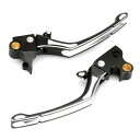96~ ハーレー クラッチレバー ブレーキレバー レバーセット CNCアルミ スポーツスター ダイナ ソフテイル ツーリング xl883 xl1200 FLH FLT FXD コントラストカット