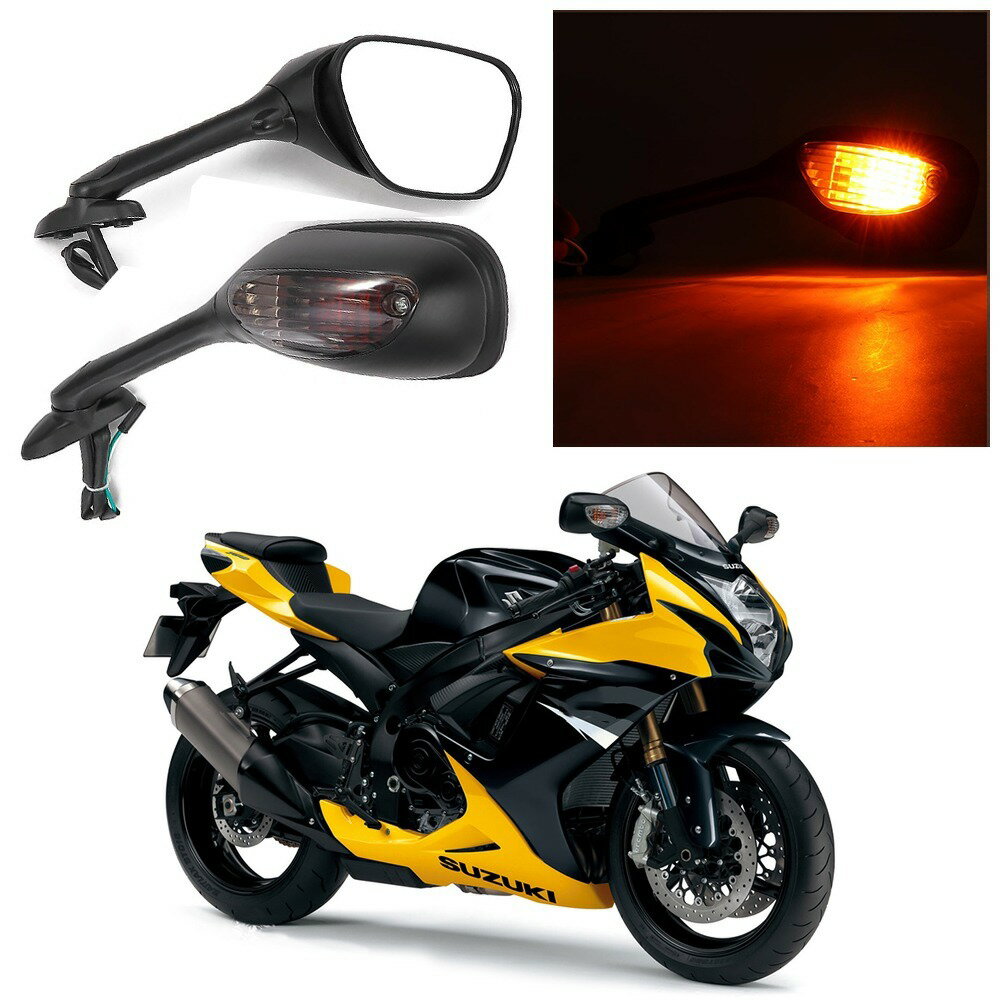 LEDウインカー ミラー スズキ GSXR 600 750 1000