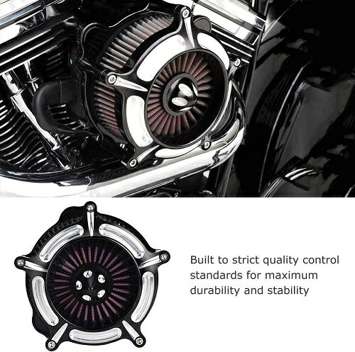 ハーレー スポーツスター エアクリーナー アルミビレット フィン レッド XL883 XL122 48 72 Low フォーティエイト アイアン Harley Davidson