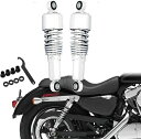 ハーレー ショート サスペンション allクローム 267mm/10.5インチ スポーツスター XL ツーリング FLH/FLT 80-17 ダイナ FD FXD ローダウン リアショック