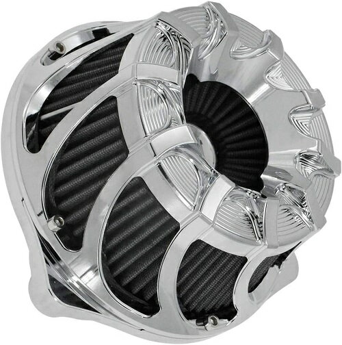 クローム エアクリーナー スポーツスター CNCアルミ xl883 xl1200 48 ハイフロー アイアン フォティーエイト ハーレー 10ゲージ