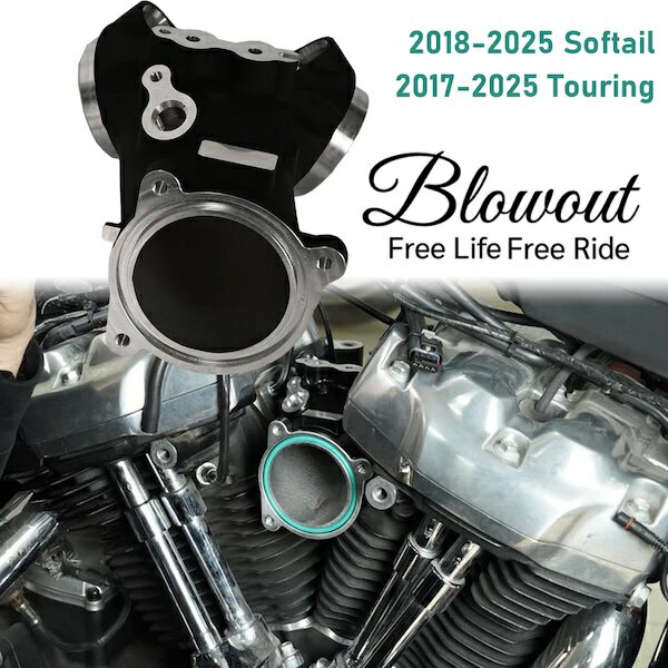 Blowout エクストリームフロー インテークマニホールド M8用 ソフテイル ツーリング