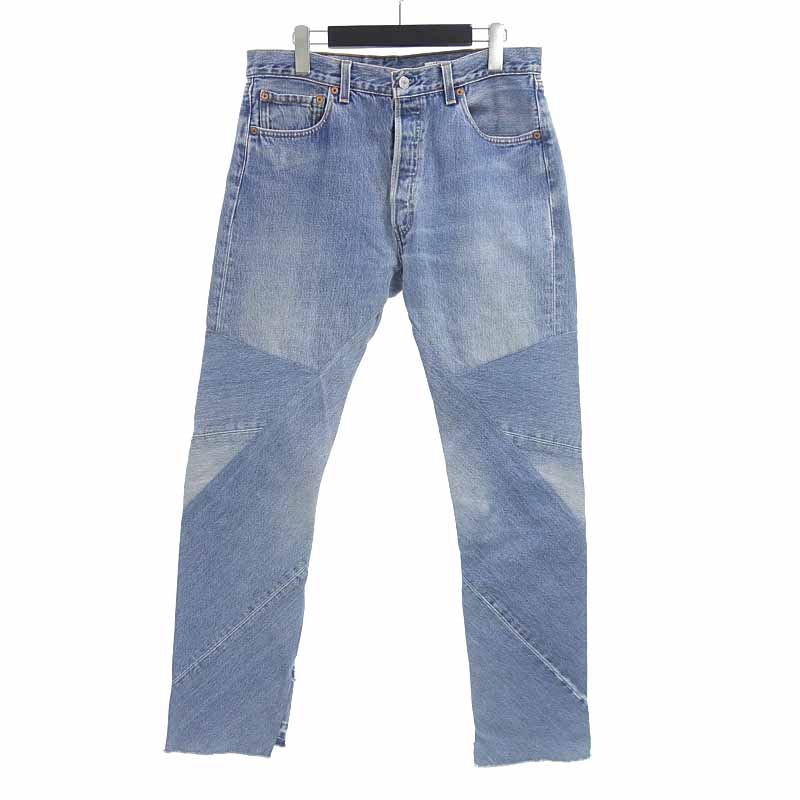 オールドパーク /OLD PARK Levis 再構築 リメイク デニム パンツ サイズ メンズL ブルー ランクA 82E23【中古】