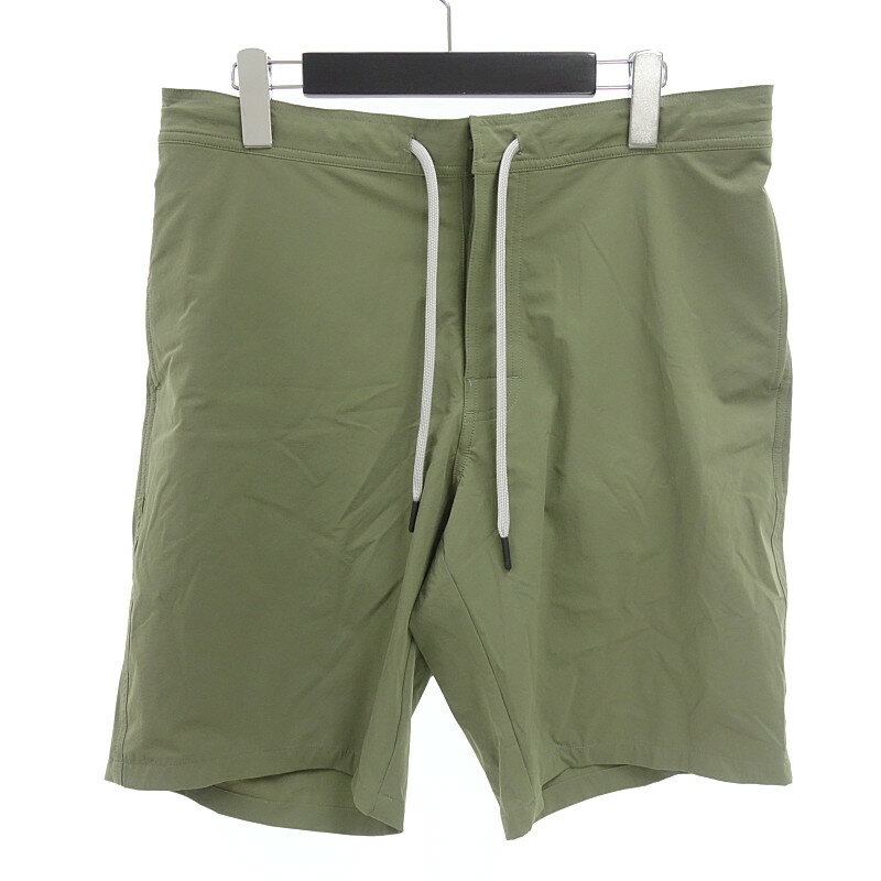 シーグリーン/SEAGREEN CIRCLE STRETCH TAFFETA SHORTS ショート パンツ サイズ メンズ3 カーキー ランクB 91J23【中古】