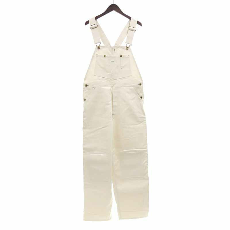 オールドクロウ/OLD CROW 17SS OLD WORKER OVERALL オーバーオール サイズ メンズM ホワイト ランクB 作成日(ddmyy)【中古】