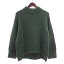 トラッゾドンナ/Torrazzo Donna Standard color knit スタンドカラー セーター ニット サイズ レディース-F グリーン ランクA 51A24