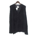 タカヒロミヤシタザソロイスト/TAKAHIRO MIYASHITA THE SOLOIST 20SS Shaggy Cardigan シャギー カーディガン サイズ メンズ48 ブラック ランクB 72K23