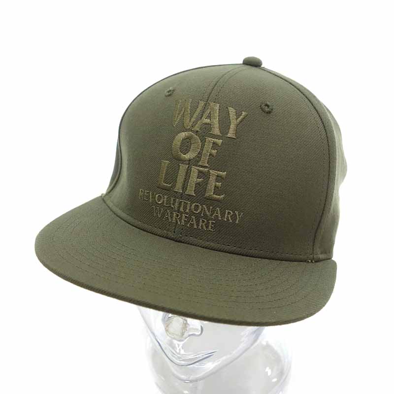 ラッツ/RATS EMBROIDERY CAP WAY OF LIFE キャップ サイズ ユニセックス- カーキー ランクA 62B24【中古】