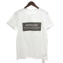 リサウンドクロージング/RESOUND CLOTHING BOX LOGO TEE ボックス ロゴ 半袖 Tシャツ サイズ メンズ1 ホワイト ランクA 80C24