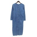 ノーウォス/NOWOS 19AW Denim onepiece デニム ドレス ワンピース サイズ レディースM インディゴ ランクA 11C24