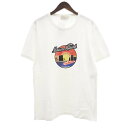 メゾンキツネ/MAISON KITSUNE AM00115AT1501 プリント 半袖 Tシャツ サイズ メンズXL ホワイト ランクA 21D24