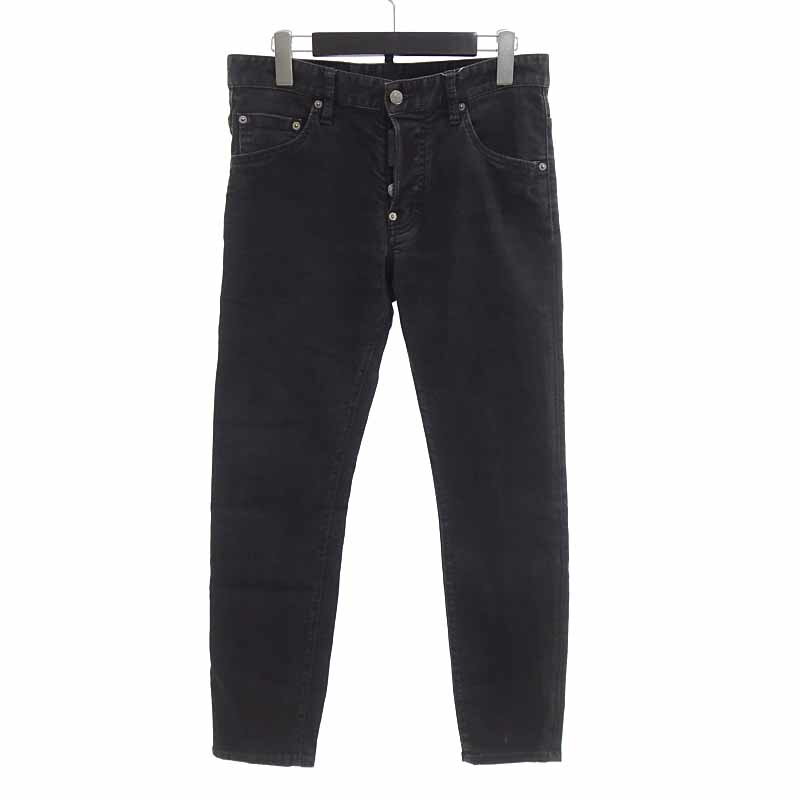 ディースクエアード2/DSQUARED2 22SS Skater Jeans ストレッチ スケーター デニム パンツ サイズ メンズ46 ブラック ランクB 91D24【中古】