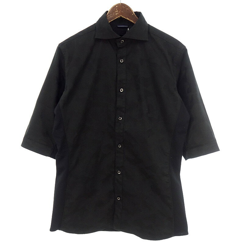 ジュンハシモト/JUN HASHIMOTO 17SS MEISAI SHORT SLEEVE ショートスリーブ シャツ サイズ メンズ4 ブラック ランクB 60E24【中古】