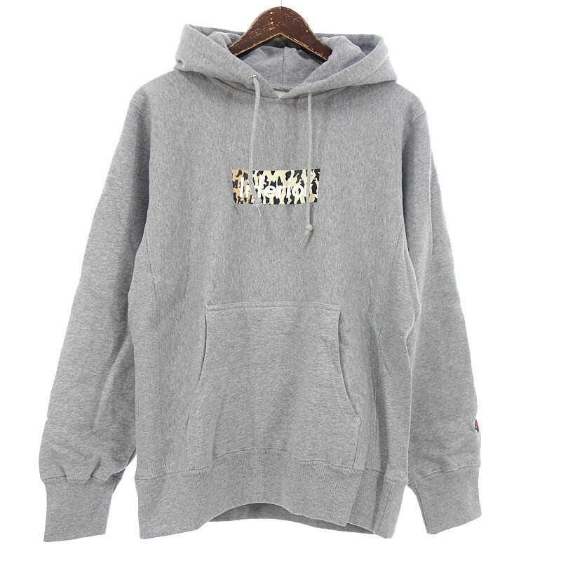 マークマクナイリー/MARK MCNAIRY BOX LOGO HOODIE ボックスロゴ プルオーバー パーカー サイズ ユニセックスM グレー ランクN 60E24【中古】