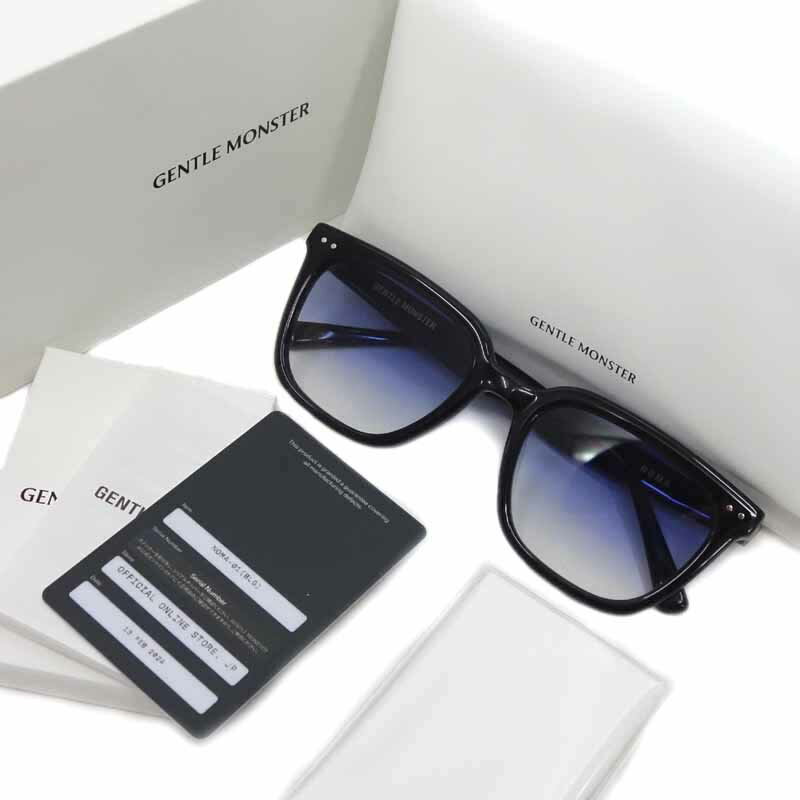 ジェントルモンスター/Gentle Monster NOMA スクエアフレーム サングラス サイズ ユニセックス54□21 ブラック ランクA 70E24【中古】のサムネイル