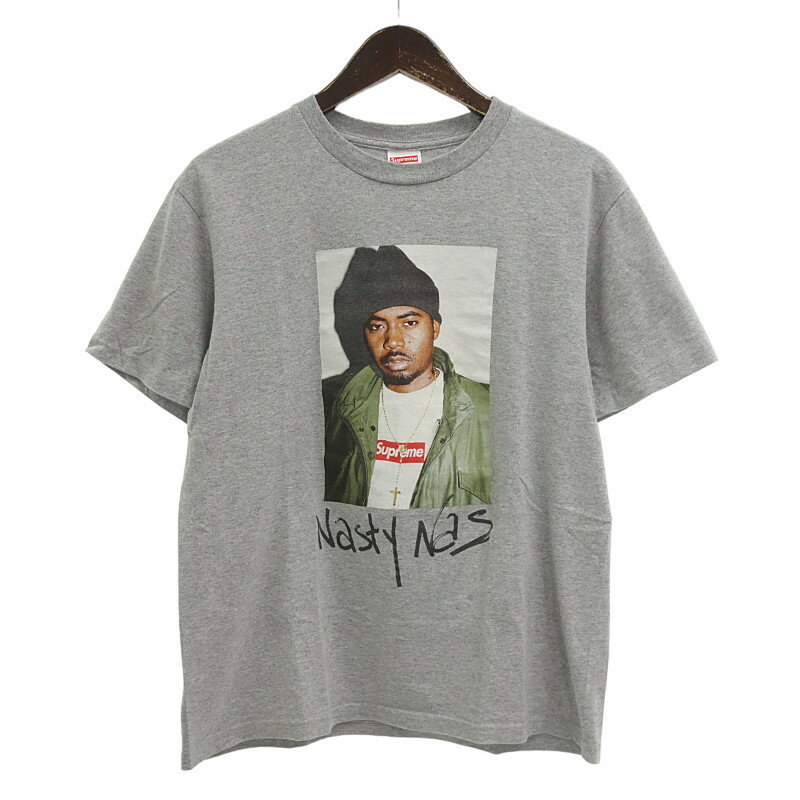 シュプリーム/SUPREME 17AW Nasty Nas Tee ナスティーナズ フォト Tシャツ サイズ メンズS グレー ランクA 02E24【中古】