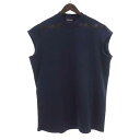 エンポリオアルマーニ/EMPORIO ARMANI オーバーサイズ スウェット ノースリーブ ネイビー サイズ メンズMランクB 72D25【中古】