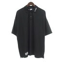 サブグリーン/sub green MY SWING IS ストレッチ 半袖 ポロ シャツ ブラック サイズ メンズXLランクA 50E25【中古】