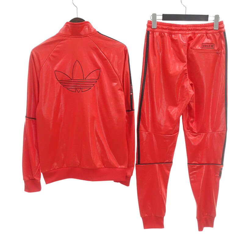 アディダス/ADIDAS chile20 セットアップ ジャージ　トラック ジャケット パンツ レッド サイズ メンズXSランクB 11F25【中古】