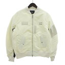 ムータ/MUTA GOLF ゴルフ ACANTHUS フライトジャケット MA-1 クリーム サイズ メンズ6ランクN 82G25【中古】