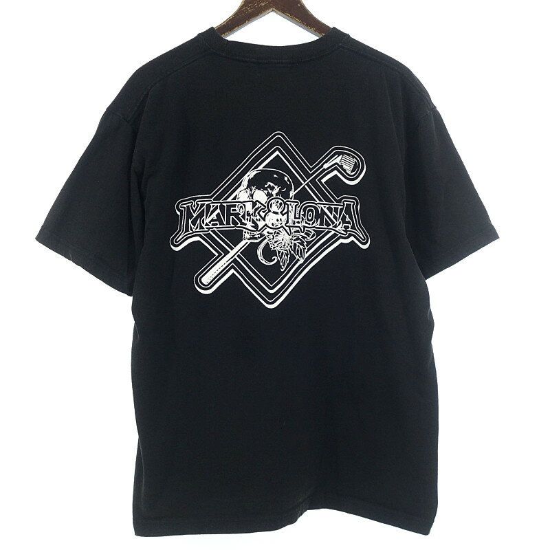 マークアンドロナ/MARKLONA GOLF ゴルフ CHAOS G.C Tee プリントTシャツ ブラック サイズ メンズ48ランクC 02H25【中古】
