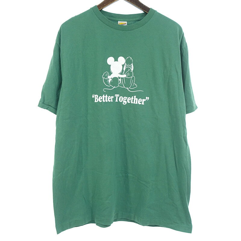 スタンダードカリフォルニア/STANDARD CALIFORNIA Disney Better Together Tシャツ グリーン サイズ メンズXLランクB 41H25【中古】のサムネイル