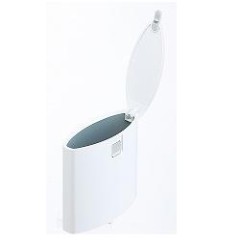【マーナ】W052スマート トイレポット(ホワイト)´(トイレ掃除/コーナーポット/ダストボックス/トイレブラシ/ゴミ箱/サニタリー)【05P03Dec16】