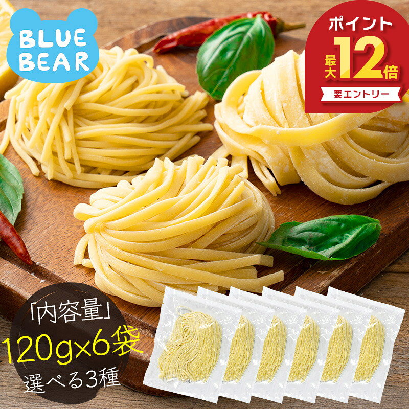  生パスタ 3種類から選べる 120g×6袋 パスタ スパゲティ フェットチーネ リングイネ セット スパゲッティ 生麺 時短 本格 ポイント消化 送料無料 食品 お試し ポイント消費 グルメ お中元 御中元