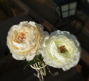 ラナンキュラスCT触媒・白のラナンキュラスアイボリーのラナンキュラス・ブーケ・枯れない花母の日・誕生日・オールドローズ・大きな花