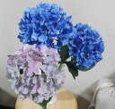 アジサイの一本立ち造花のあじさい・造花・CT触媒・あじさい・紫陽花の造花・ブルーのあじさい紫のアジサイ・花束・枯れない花母の日・誕生日・ブルーの花・造花・