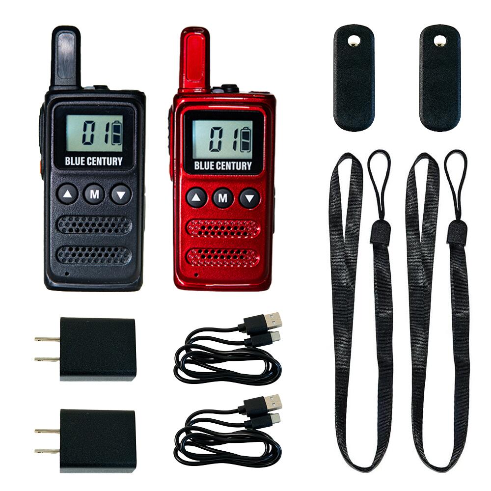 BC-20Chanty後継 2台セット 特定小電力トランシーバー BLUE CENTURY BC-23ChantyPlus ミックスカラー 超小型 最小級サイズ USB-C充電 LEDライト搭載 カラーシール付 インカム 無線機 1年保証 ブルーセンチュリー シャンティプラス 技適マーク取得 免許不要