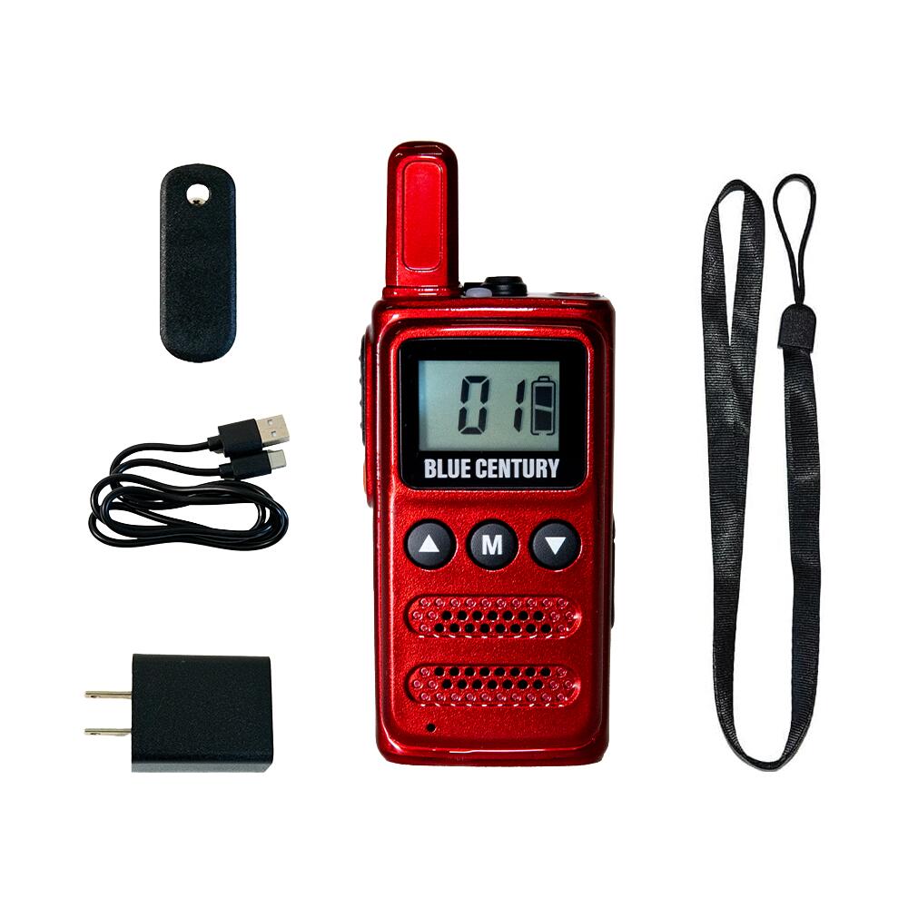 BC-20Chanty後継 1台セット 特定小電力トランシーバー BLUE CENTURY BC-23ChantyPlus レッド 超小型 最小級サイズ USB-C充電 LEDライト搭載 カラーシール付 インカム 無線機 1年保証 ブルーセンチュリー シャンティプラス 技適マーク取得済み 総務省認可商品 免許不要