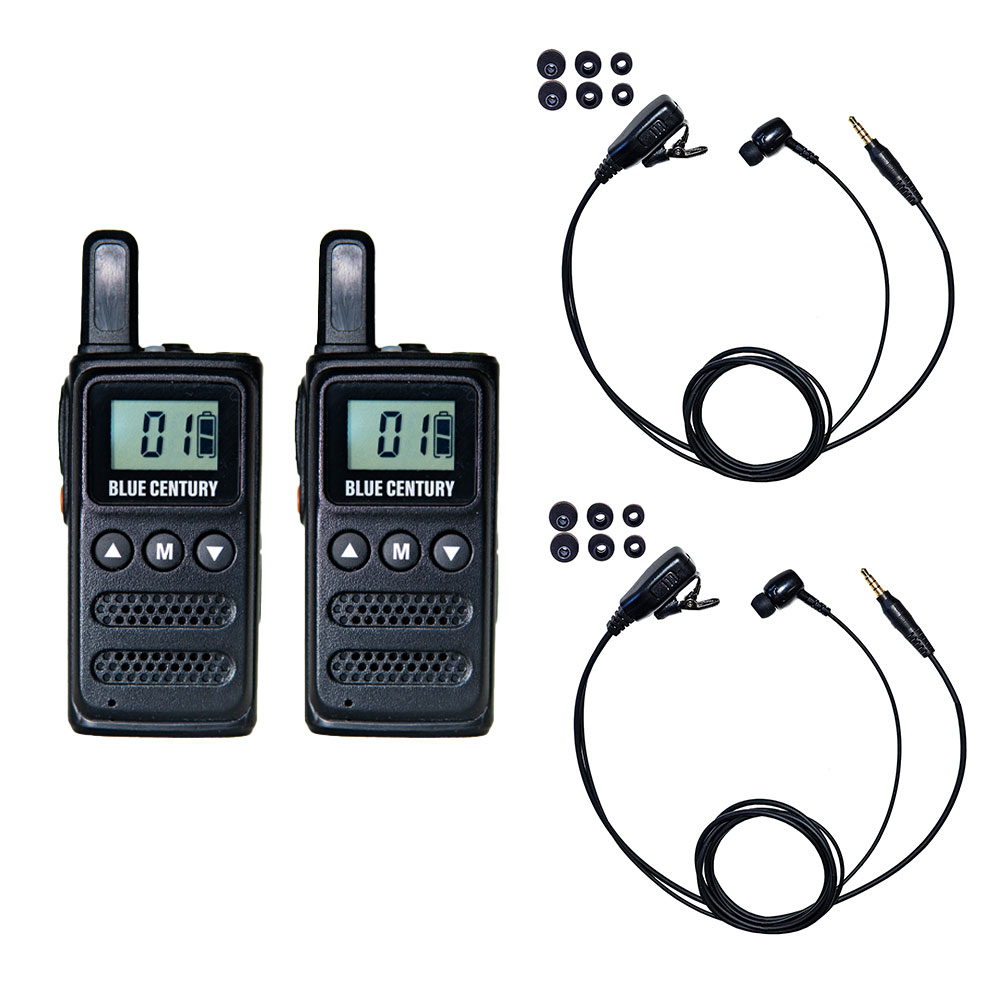 カナルイヤホンセット 2台セット 特定小電力トランシーバー BLUE CENTURY BC-23ChantyPlus ブラック 超小型 最小級サイズ USB-C充電 インカム 無線機 ブルーセンチュリー 技適マーク有 免許不要 C012