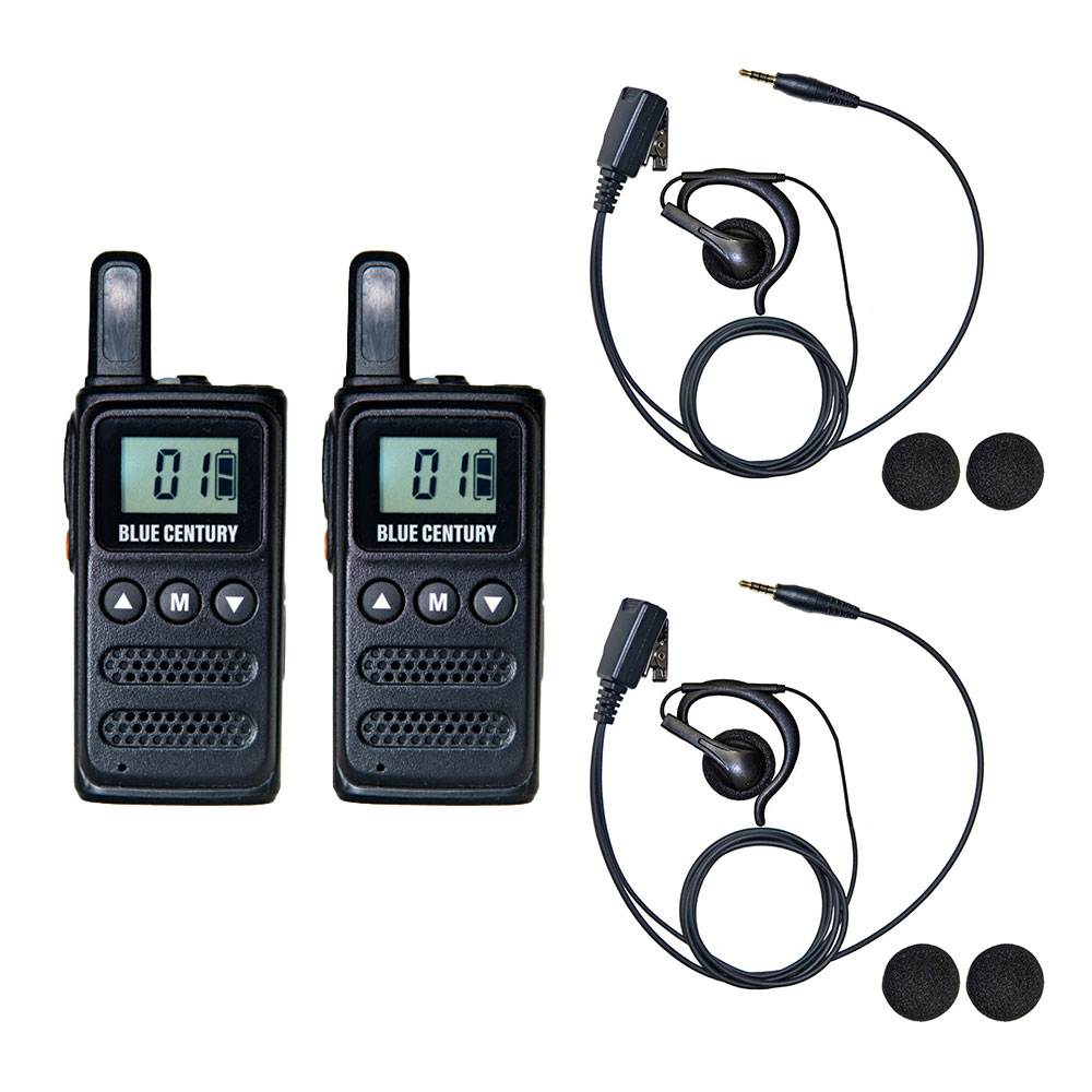 オープンイヤーイヤホンセット 2台セット 特定小電力トランシーバー BLUE CENTURY BC-23ChantyPlus ブラック 超小型 最小級サイズ USB-C充電 インカム 無線機 ブルーセンチュリー 技適マーク有 免許不要 C025