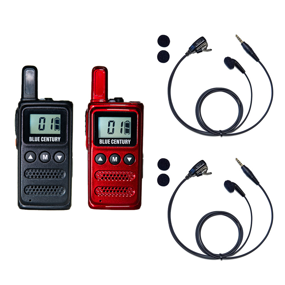 インナーイヤホンセット 2台セット 特定小電力トランシーバー BLUE CENTURY BC-23ChantyPlus ミックスカラー 超小型 最小級サイズ USB-C充電 インカム 無線機 ブルーセンチュリー 技適マーク有 免許不要 C007