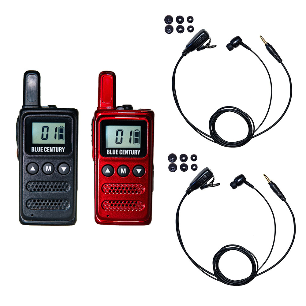 カナルイヤホンセット 2台セット 特定小電力トランシーバー BLUE CENTURY BC-23ChantyPlus ミックスカラー 超小型 最小級サイズ USB-C充電 インカム 無線機 ブルーセンチュリー 技適マーク有 免許不要 C012