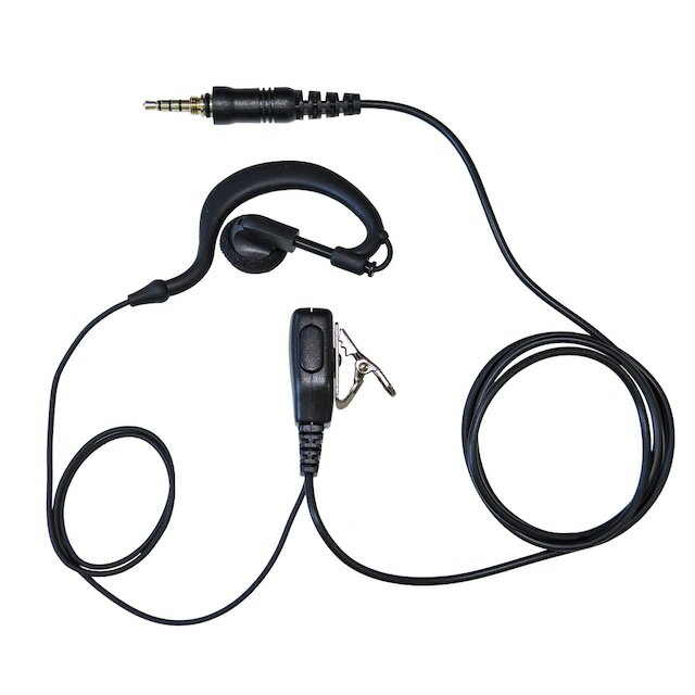BC-20 Chanty BC-21 対応 [ 1pin ストレートプラグ ] トランシーバー 用 耳掛け型 イヤホンマイク エフ..