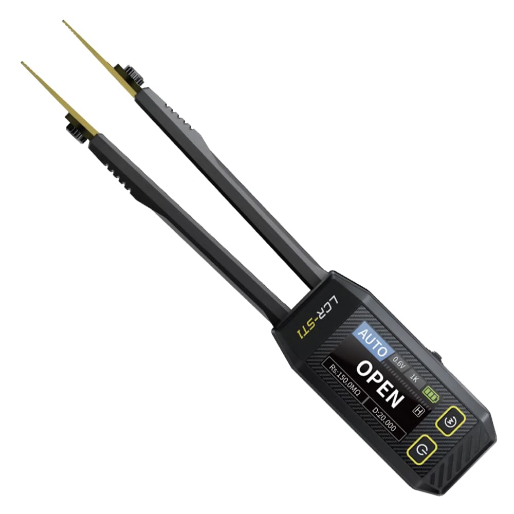 FNIRSI フェニルス LCR-ST1 ピンセット型 LCRメーター｜SMD/ESR/抵抗/コンデンサ/インダクタ/ダイオー..