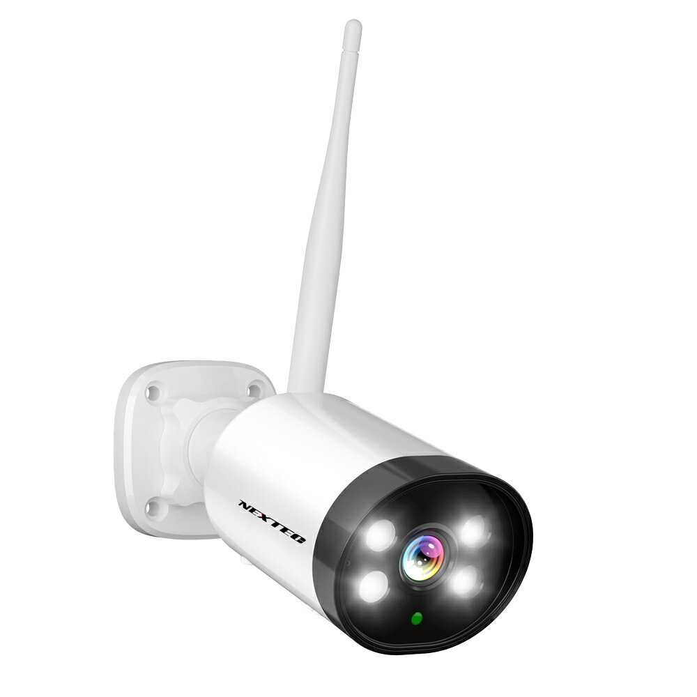 300万画素・屋外対応 Wi-Fi防犯カメラ FRC エフ・アール・シー NEXTEC NX-A31｜フルHD超え高解像度・双方向通話・IP66防水・夜間15m撮影対応 エフアールシー エフアールシー