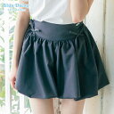 【NEW / クーポン対象 】 サイドリボンバブルヘムキュロット ボトムス パンツ キュロット (アジャスター付き) 秋服 夏服 子供服 キッズ ジュニア ティーンズ 小学生 中学生 女の子 おしゃれ きれいめ お出かけ 通学服 ガーリー トレンド 130cm 140cm 150cm 160cm 21152201