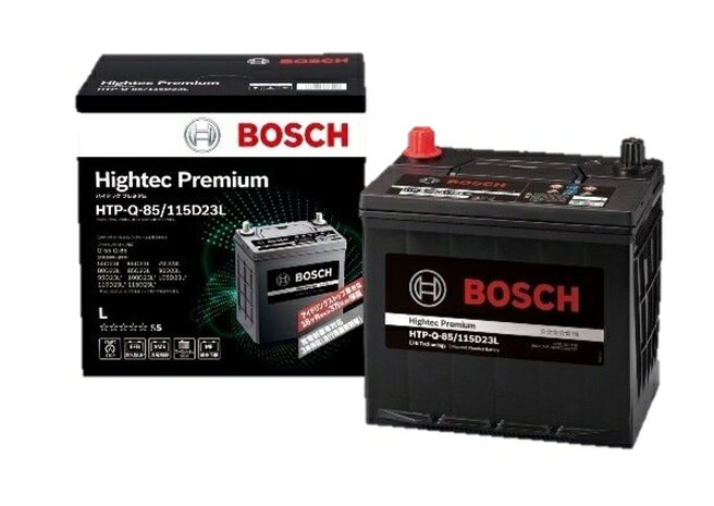 【BOSCH】バッテリー HTP-Q-85/115D23L 適合車種 三菱 アウトランダー 2.4i 4WD 型式 CW5W 新車搭載サイズ 75D23L 商品情報内容確認必須