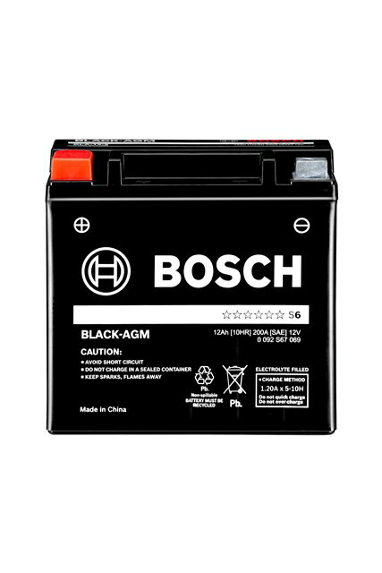 BOSCH【ボッシュ】輸入車用バッテリー BLACK-AGM(ブラックAGM) 12Ah [10HR]　BLA-12-2 正品番：61 21 7586 977 / 61 21 9394 648