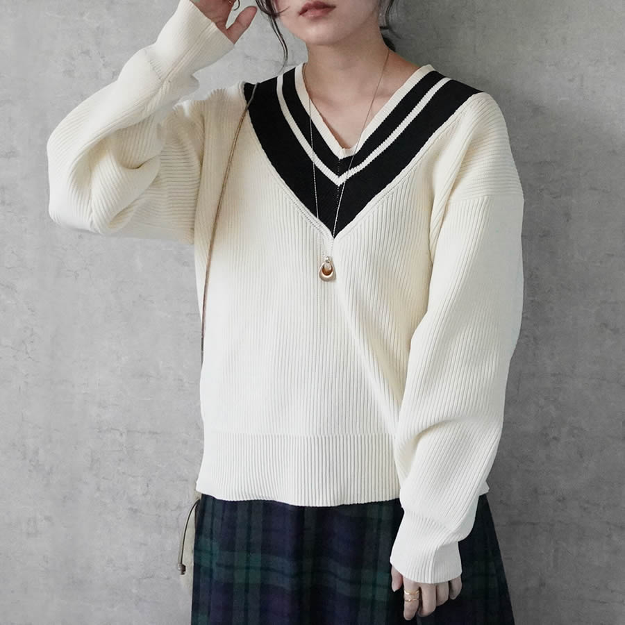 楽天市場】チルデン ベスト（カラーホワイト）（ニット・セーター