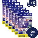 DHC サプリメント 速攻ブルーベリー 20日分(40粒) 6個セット ディーエイチシー サプリメント 健康食品 粒タイプ 人気 サプリ 食事 健康 健康食品 ...