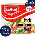 ミッドランドポーク ランチョンミート 300g 12個セット ミッドランド缶詰 保存食対策 工場生産 缶詰 缶詰め 防災 ゴーヤーチャンプルー、ポークたまご